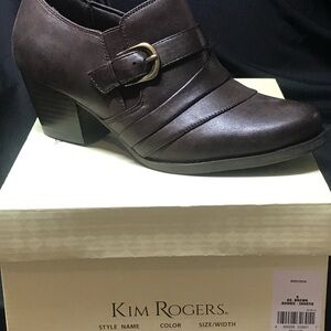 Kim Rogers Dark Brown Ankle Booties
